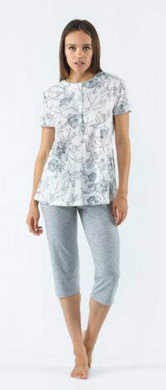 Pigiama corto Donna E2402 Fida - evabiancheria